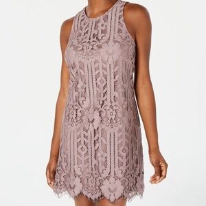 Speechless Mauve Purple Lace Dress size small